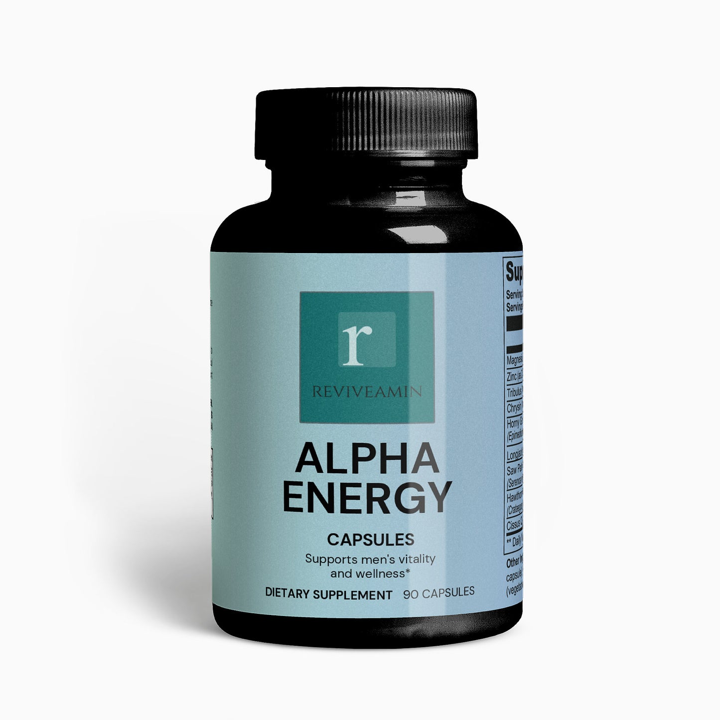 Alpha Energy Capsules - Men’s Vitality & Wellness Supplement – Muscle Support, Energy, Heart Health, Bone Strength & Libido