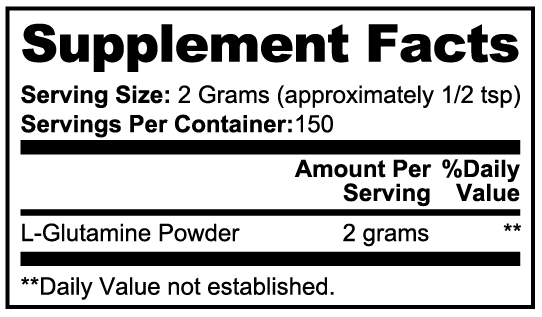L-Glutamine Powder – Muscle Recovery, Immune Support & Performance Boost for Athletes