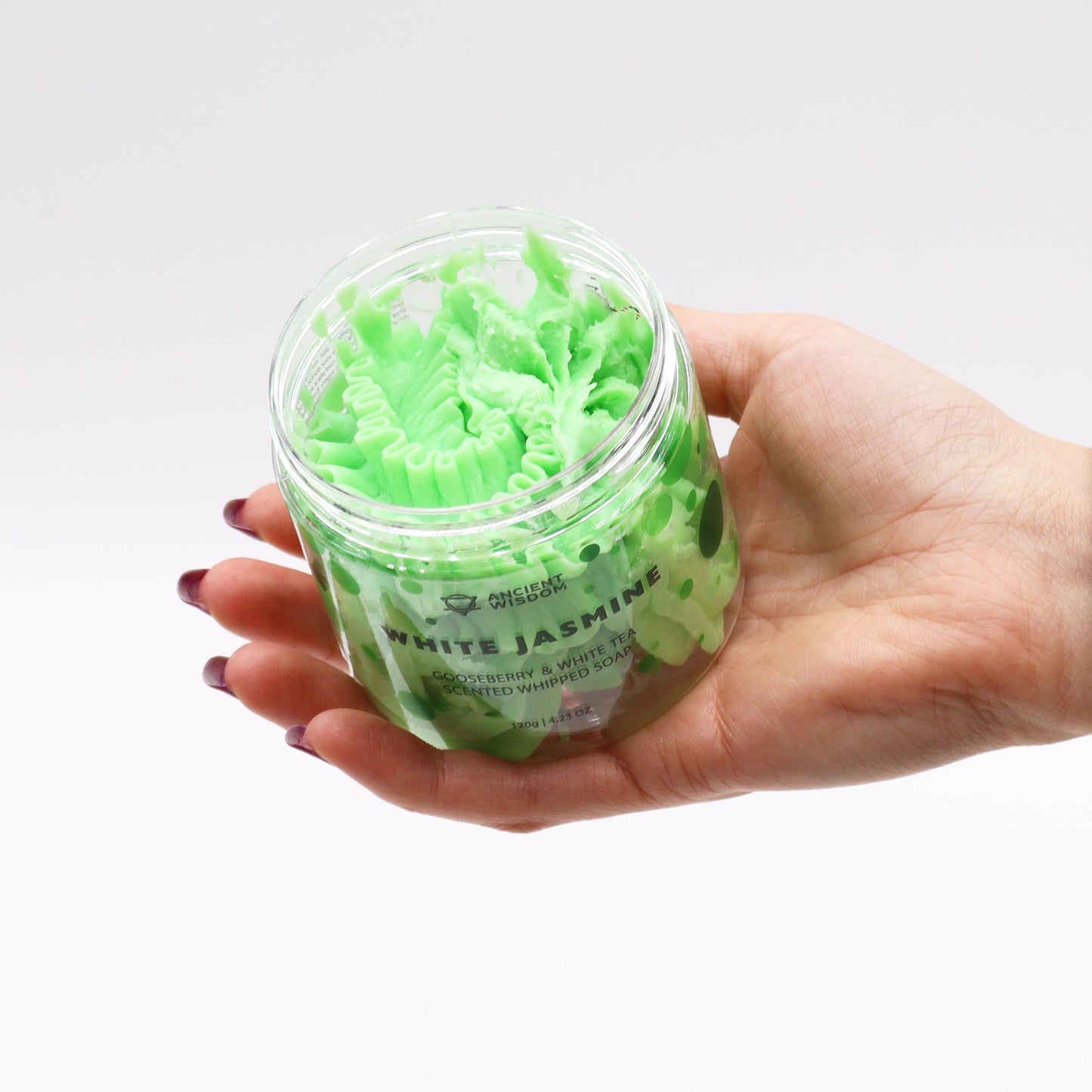 Gooseberry & White Tea Whipped Cream Soap 120g | Handmade Vegan Gift | Fruity Fragrance