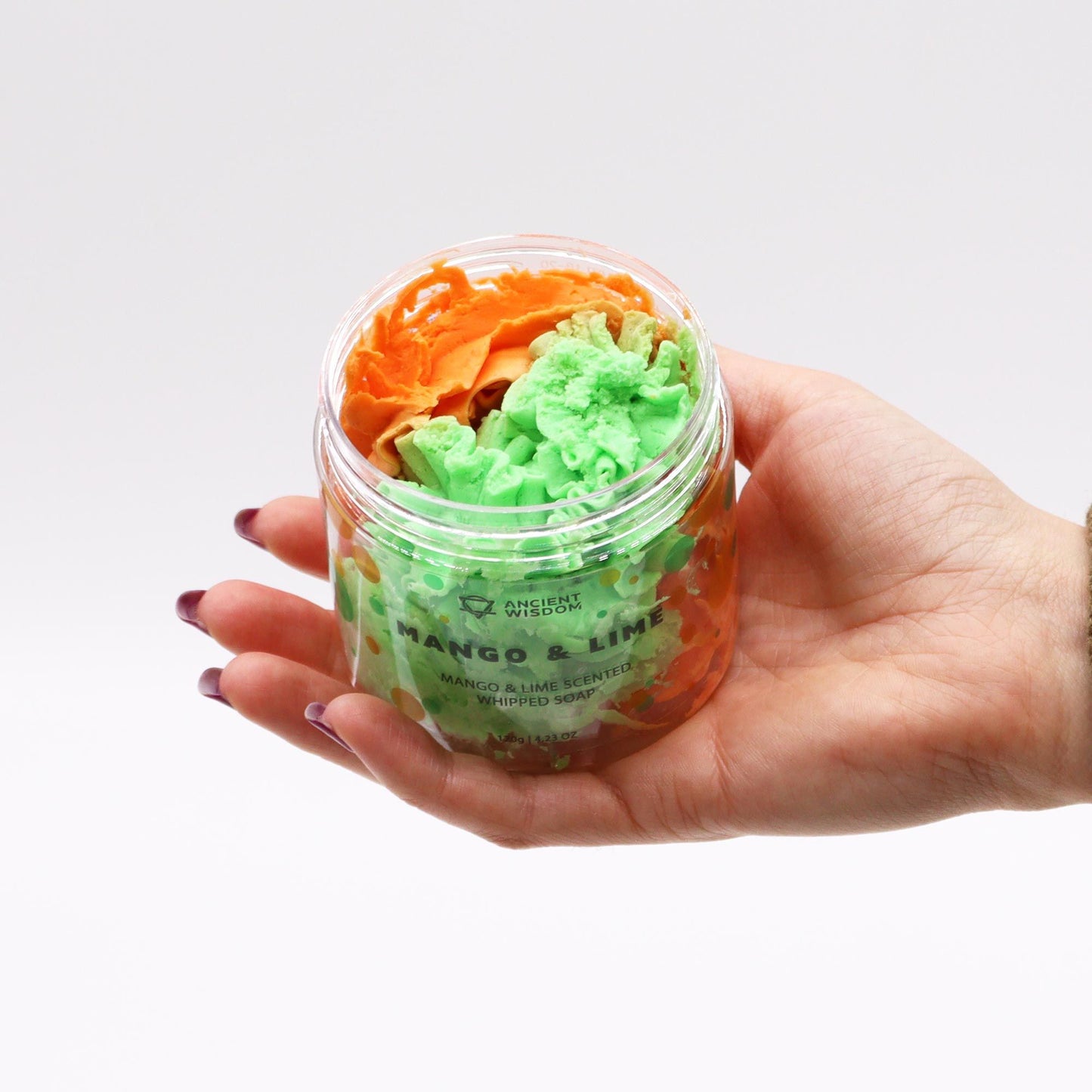 Mango & Lime Whipped Cream Soap 120g | Vegan Handmade Soap | Delicate Fruity Fragrance