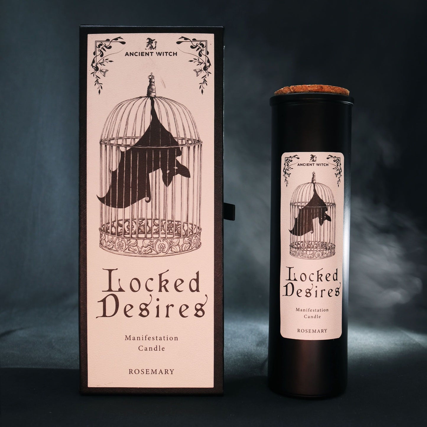 Ancient Witch Locked Desires Candle – Manifestation | Rosemary Ritual Candle