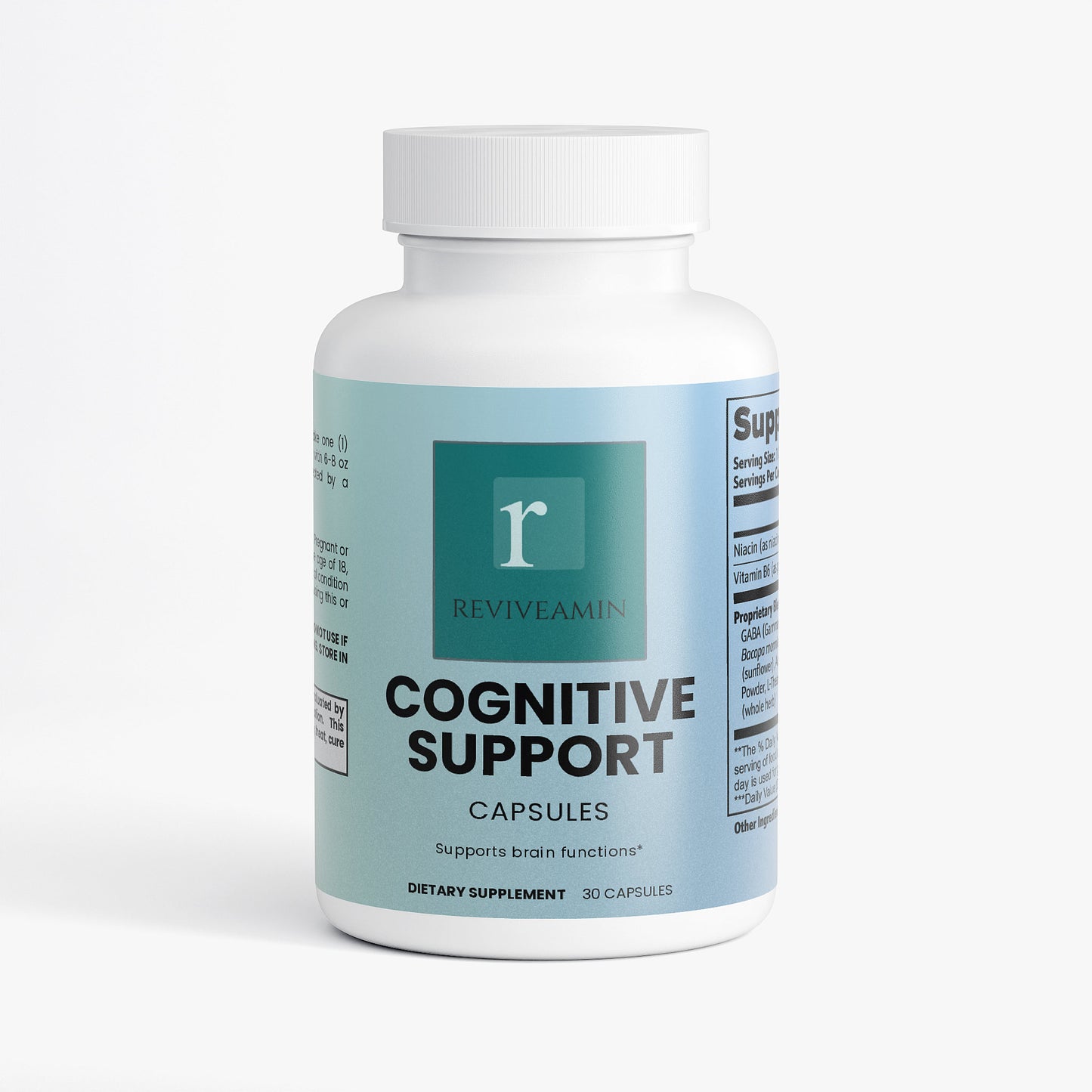 Cognitive Support Capsules - Brain & Focus Blend—Enhance Clarity, Memory & Mental Resilience