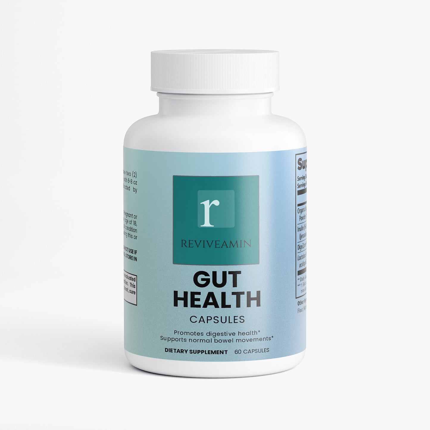 Gut Health Capsules Probiotic, Prebiotic & Enzyme Complex – With Apple Cider Vinegar Powder, Inulin, Lactobacillus Acidophilus & DigeZyme® – Digestive Support & Gut Balance Formula