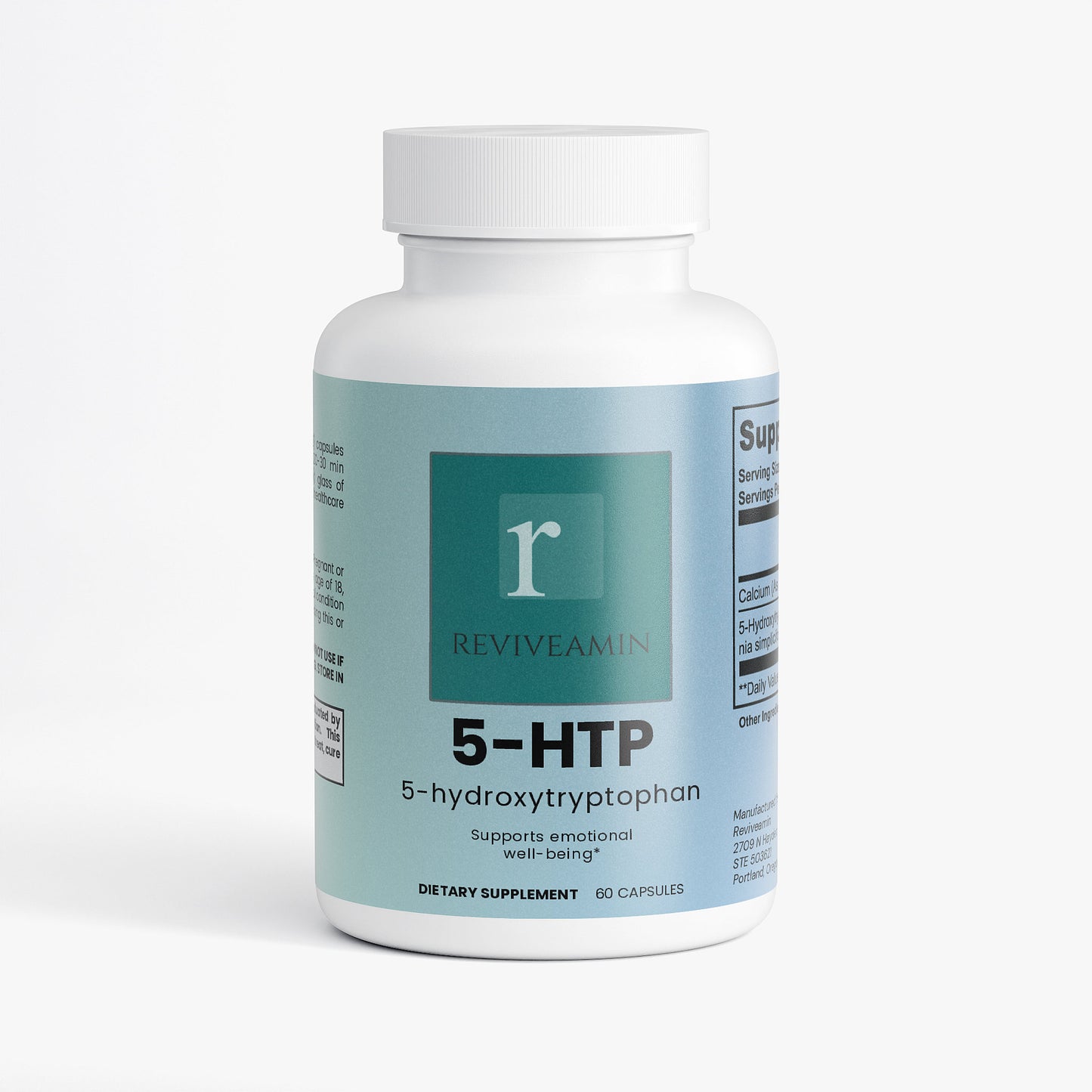 5-HTP (5-Hydroxytryptophan) Capsules Natural Serotonin Support for Mood, Emotional Wellness & Relaxation