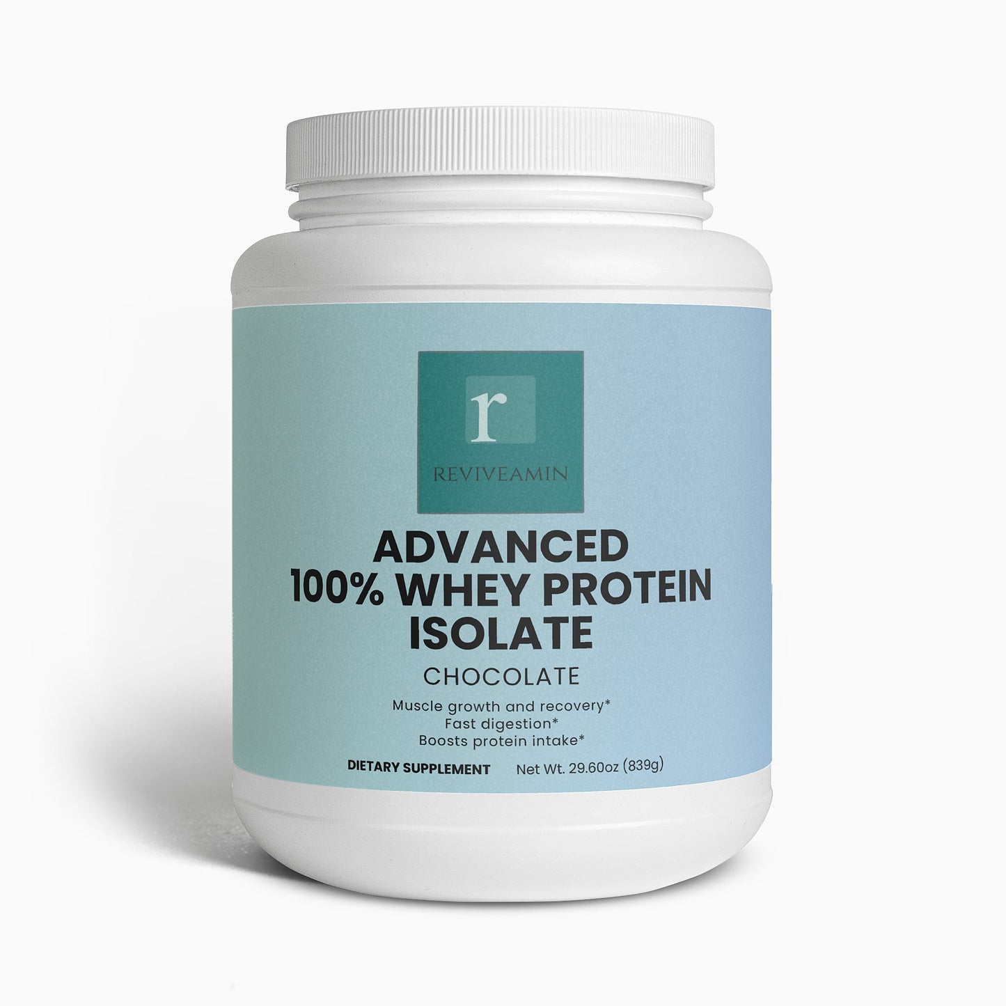 Advanced 100% Whey Protein Isolate – Chocolate | 22g Protein, Muscle Recovery & Digestive Support