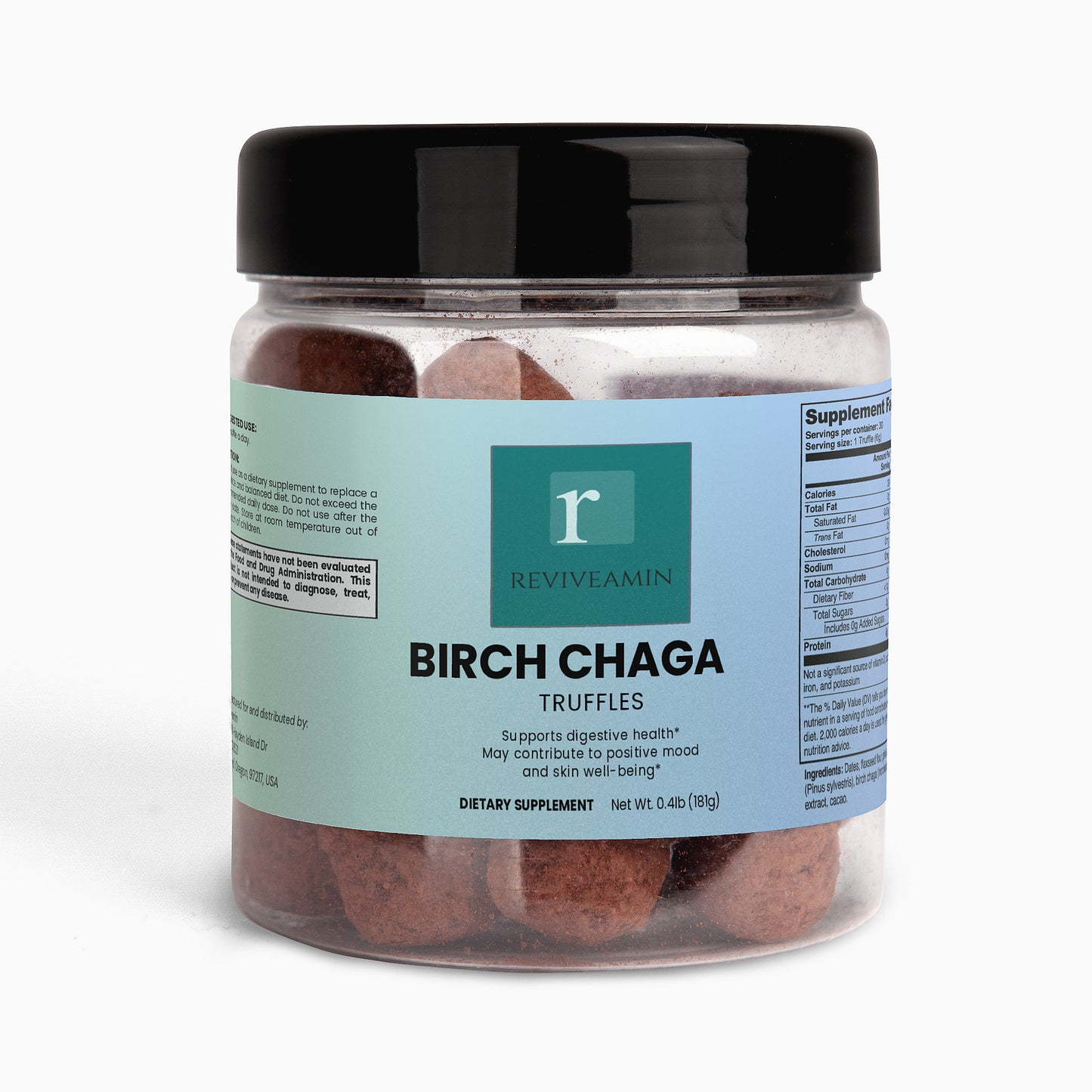 Birch Chaga Truffles – Functional Superfood for Gut Health, Immunity & Antioxidant Support