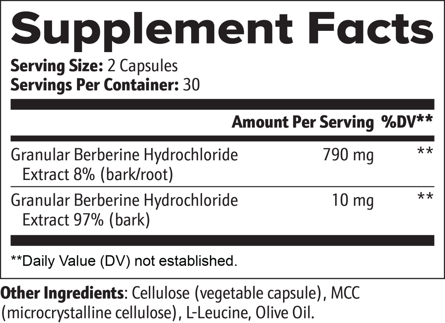 Berberine Capsules – Blood Sugar Support, Heart Health & Metabolism Boost