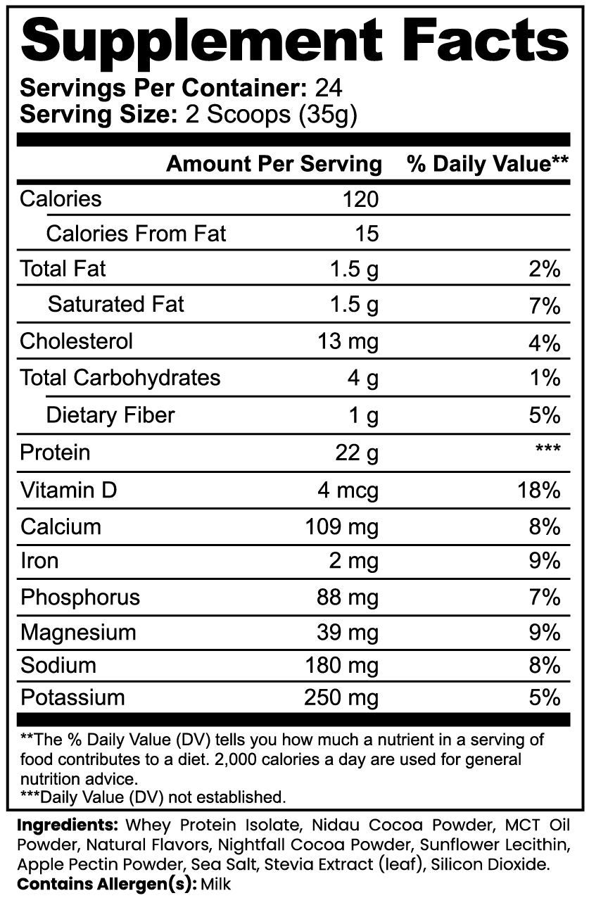 Advanced 100% Whey Protein Isolate – Chocolate | 22g Protein, Muscle Recovery & Digestive Support
