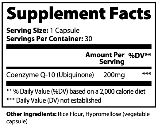 CoQ10 Ubiquinone Capsules – Heart, Energy & Antioxidant Support