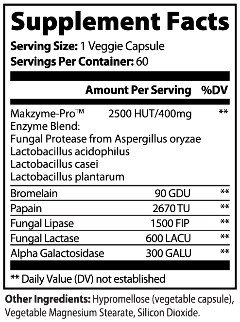 Digestive Enzyme Pro Complex Blend Capsules – Support Nutrient Absorption & Energy Production