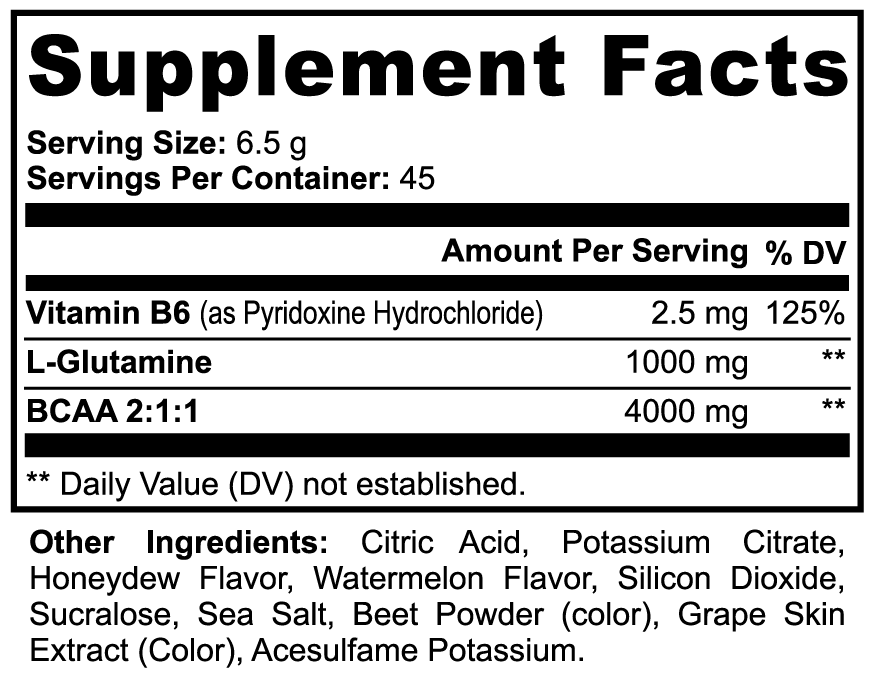 BCAA Post Workout Powder – 5000mg Branched-Chain Amino Acids + Glutamine – Muscle Recovery & Lean Muscle Growth Supplement