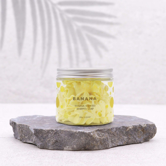 Banana Whipped Cream Soap 120g | Handmade Vegan Gift | Banana Fragrance
