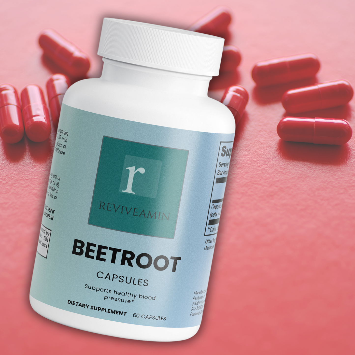 Beetroot Capsules – Nitric Oxide Support, Blood Pressure & Athletic Performance