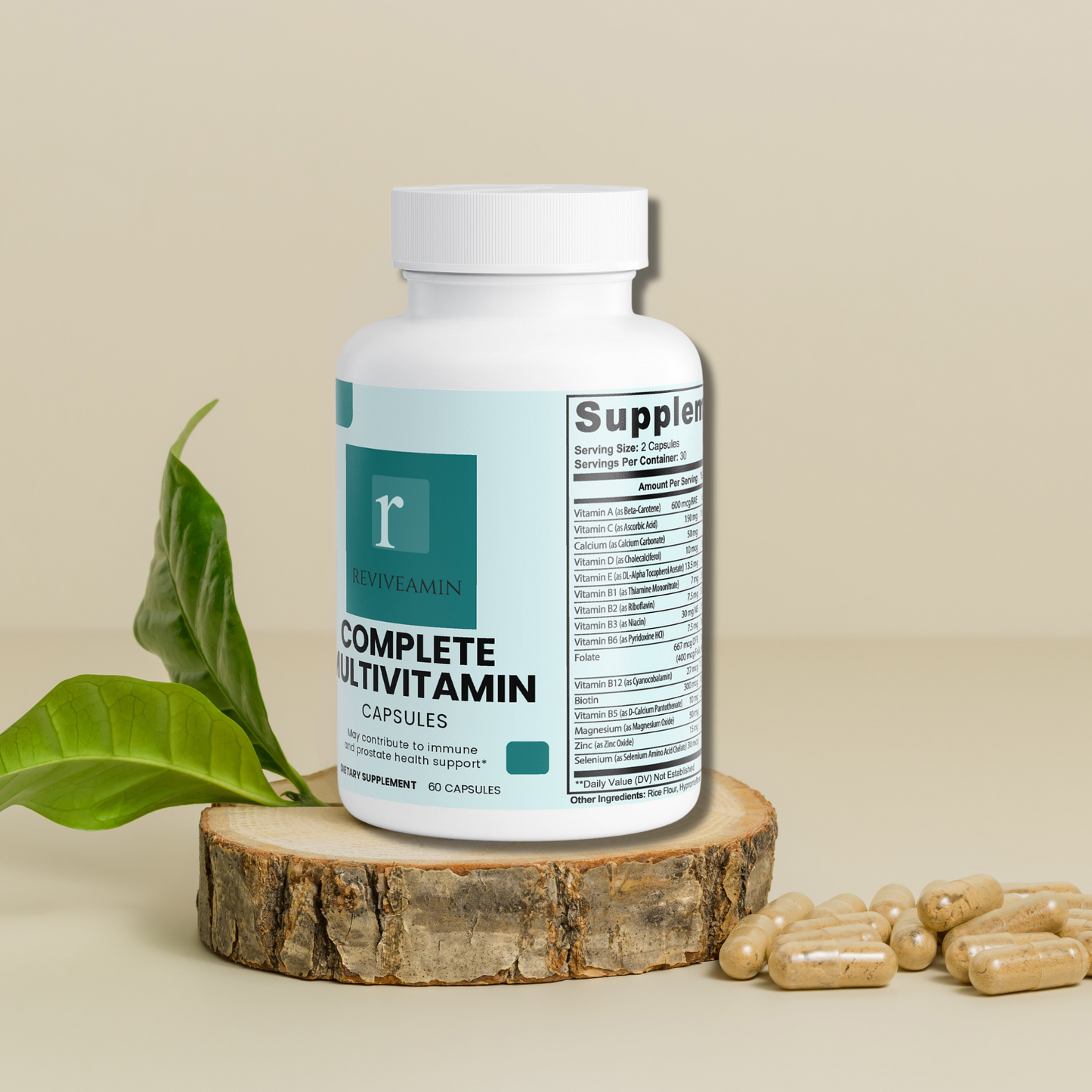 Men’s Advanced Multivitamin with Antioxidants, Immune Support & Prostate Health – Complete Daily Formula with Vitamin B Complex, Green Tea, Spirulina & Herbal Blend