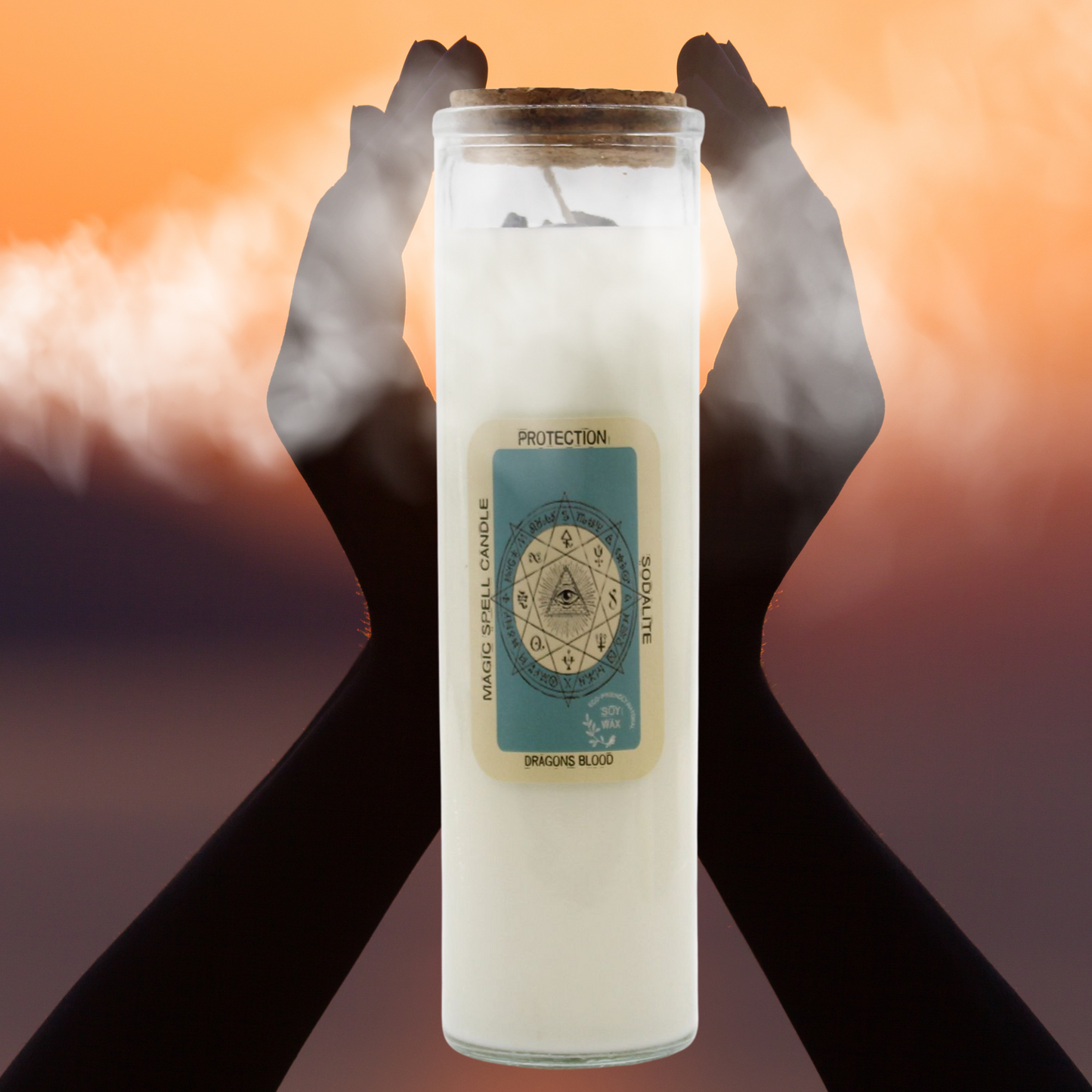 Magic Spell Candle – Protection | Shield, Purify & Empower (280g, 50hr Burn Time)