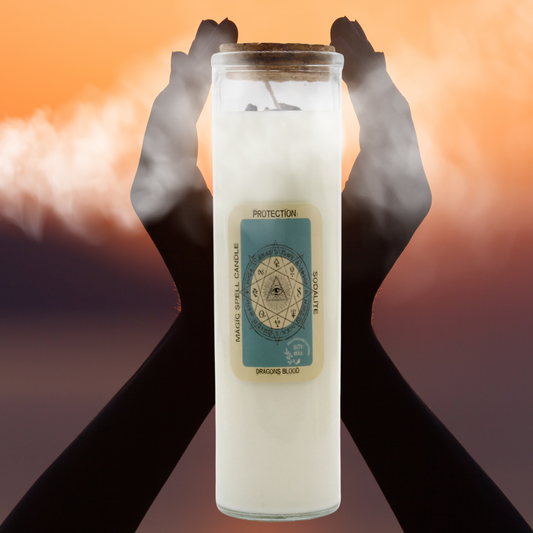 Magic Spell Candle – Protection | Shield, Purify & Empower (280g, 50hr Burn Time)