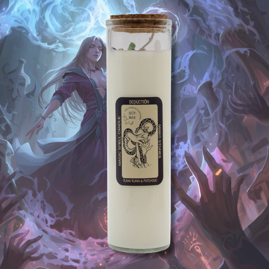 Magic Spell Candle – Seduction | Ignite Passion & Magnetic Energy (280g, 50hr Burn Time)