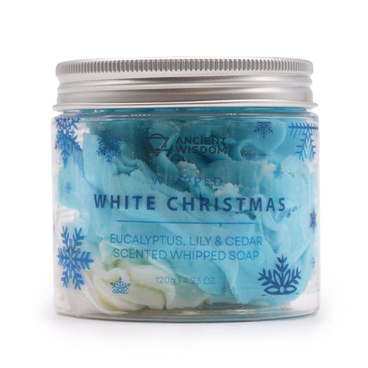 White Christmas Whipped Cream Soap 120g | Handmade Vegan Soap | Festive Winter Skincare Gift