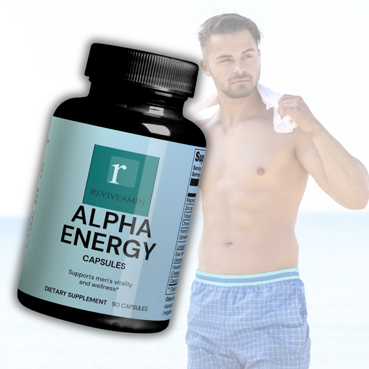 Alpha Energy Capsules - Men’s Vitality & Wellness Supplement – Muscle Support, Energy, Heart Health, Bone Strength & Libido