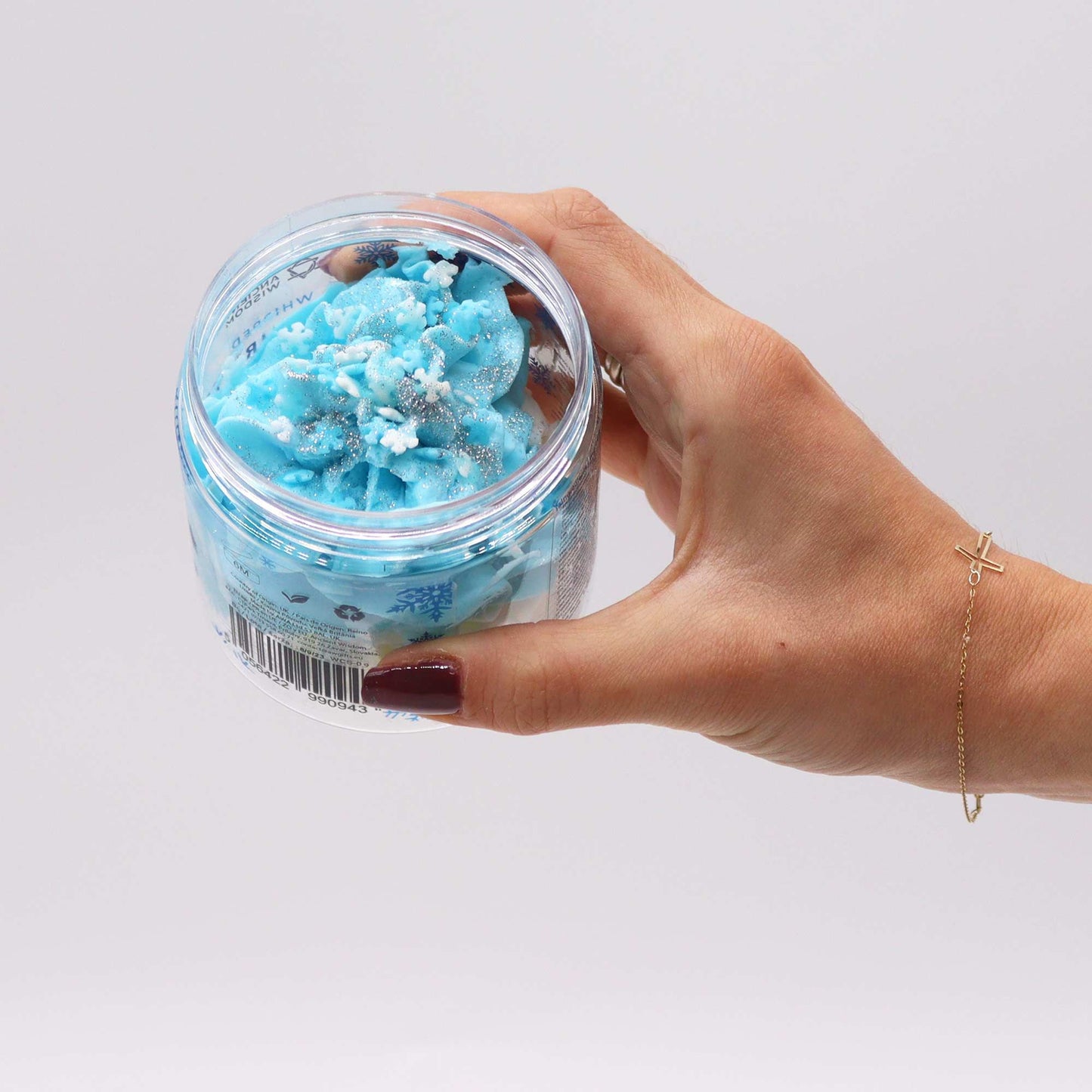 White Christmas Whipped Cream Soap 120g | Handmade Vegan Soap | Festive Winter Skincare Gift