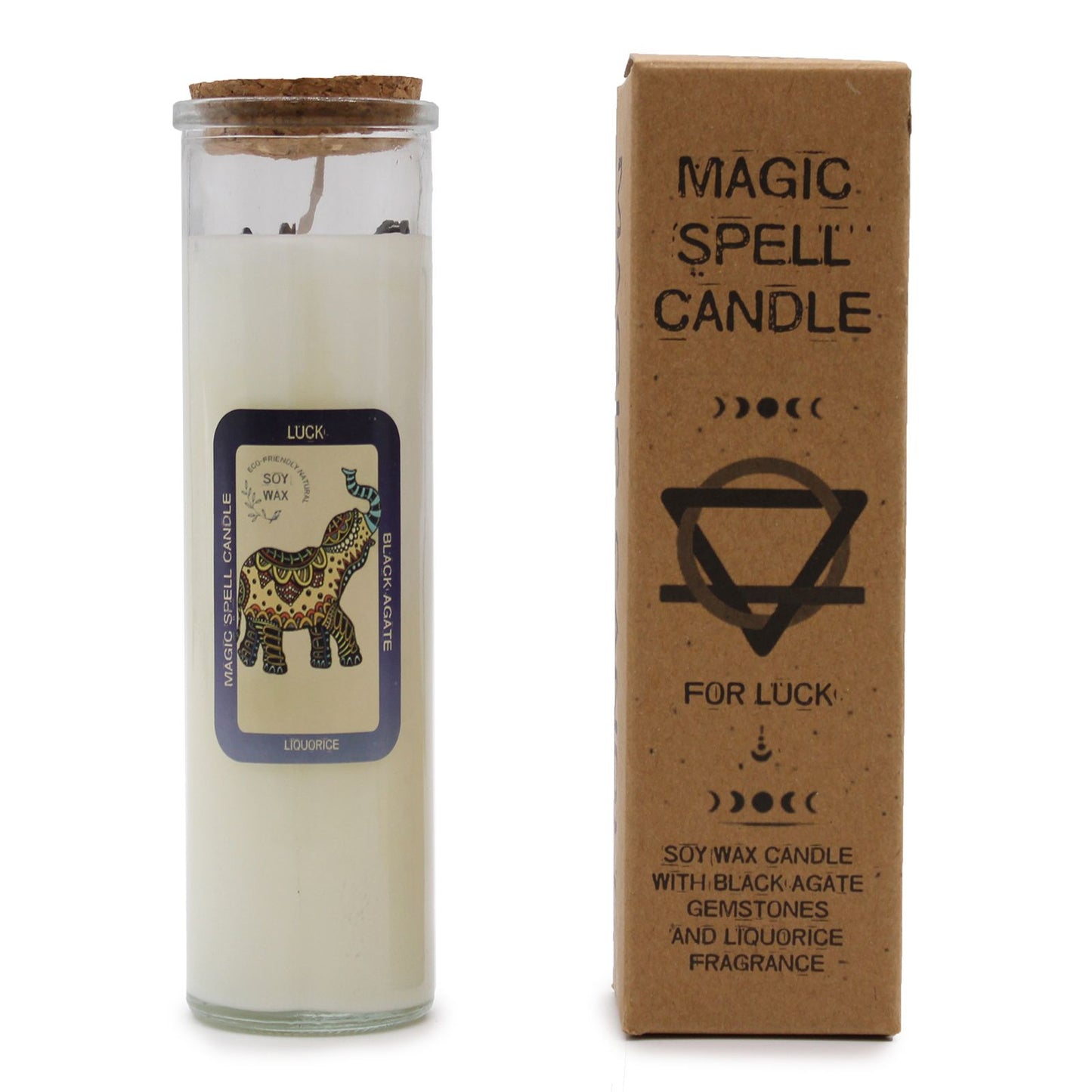 Magic Spell Candle – Luck | Manifest Good Fortune & Positive Energy (280g, 50hr Burn Time)
