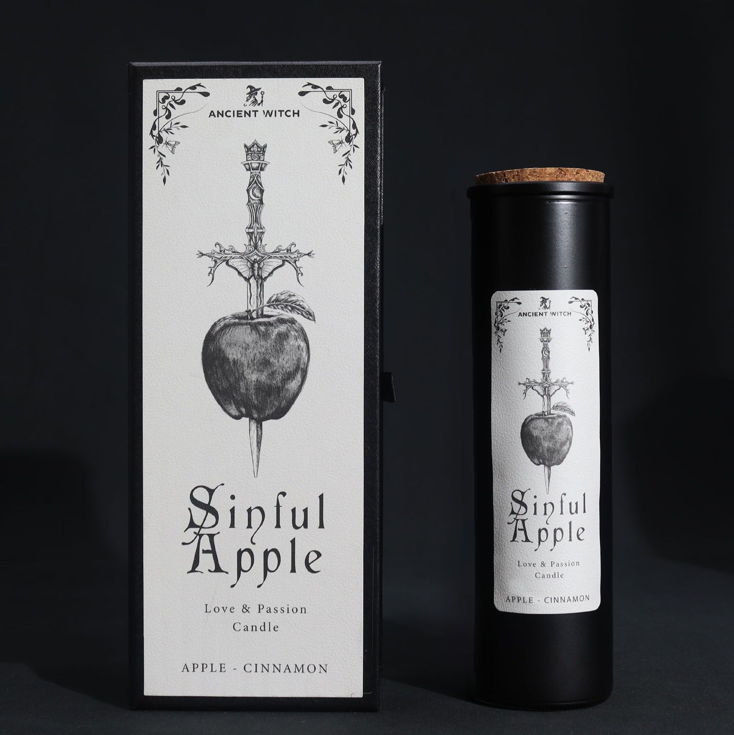 Ancient Witch Sinful Apple Candle – Love & Passion | Apple & Cinnamon Ritual Candle