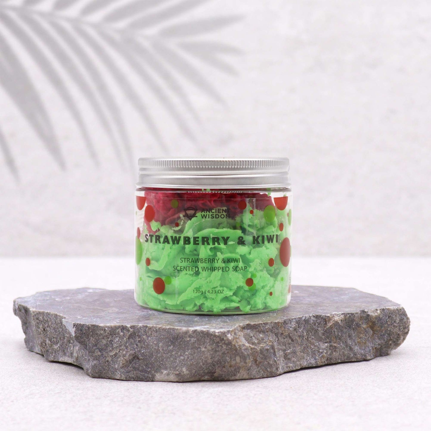 Strawberry & Kiwi Whipped Cream Soap 120g Vegan Handmade Soap | Delicate Fruity Fragrance