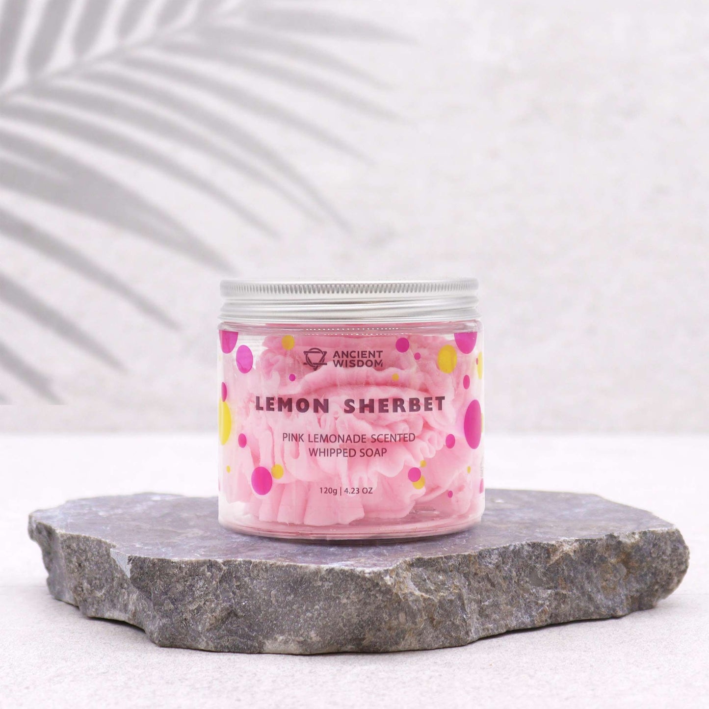 Pink Lemonade Whipped Cream Soap 120g  | Luxury Lemon Sherbert Scented Body Wash 120g
