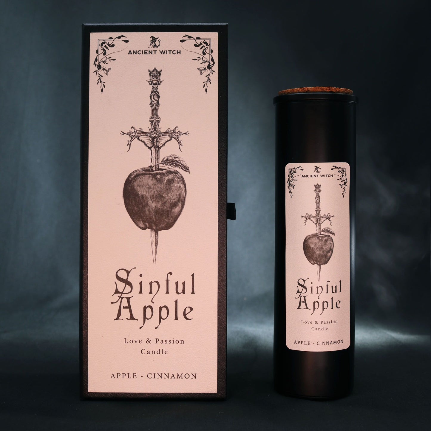 Ancient Witch Sinful Apple Candle – Love & Passion | Apple & Cinnamon Ritual Candle