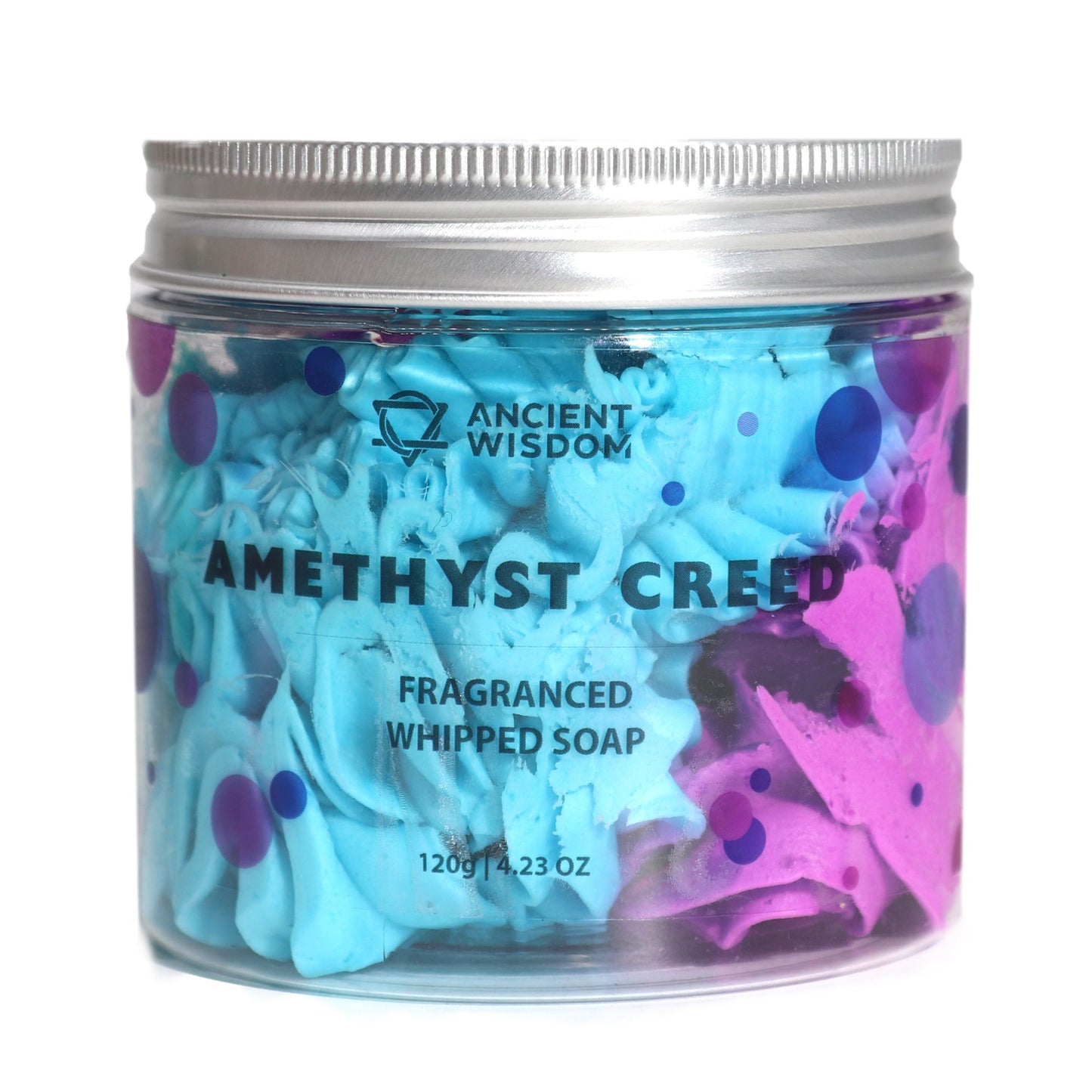 Amethyst Creed Whipped Cream Soap 120g | Vegan Handmade Soap | Delicate Fruity Fragrance