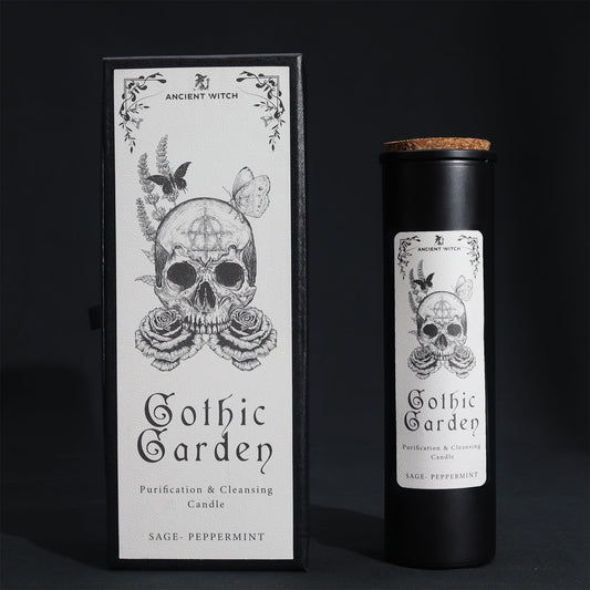 Ancient Witch Gothic Garden Candle – Cleansing & Purification | Sage & Peppermint Ritual Candle