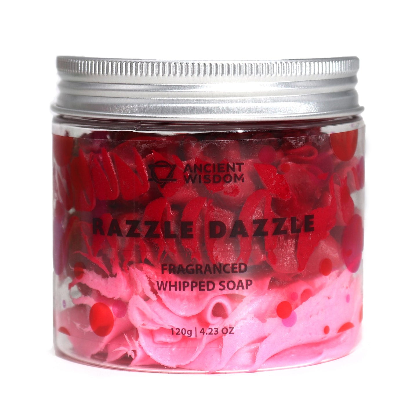 Razzle Dazzle Whipped Cream Soap Handmade Vegan Soap | Luxury Rasberry Slush Scented Body Wash 120g