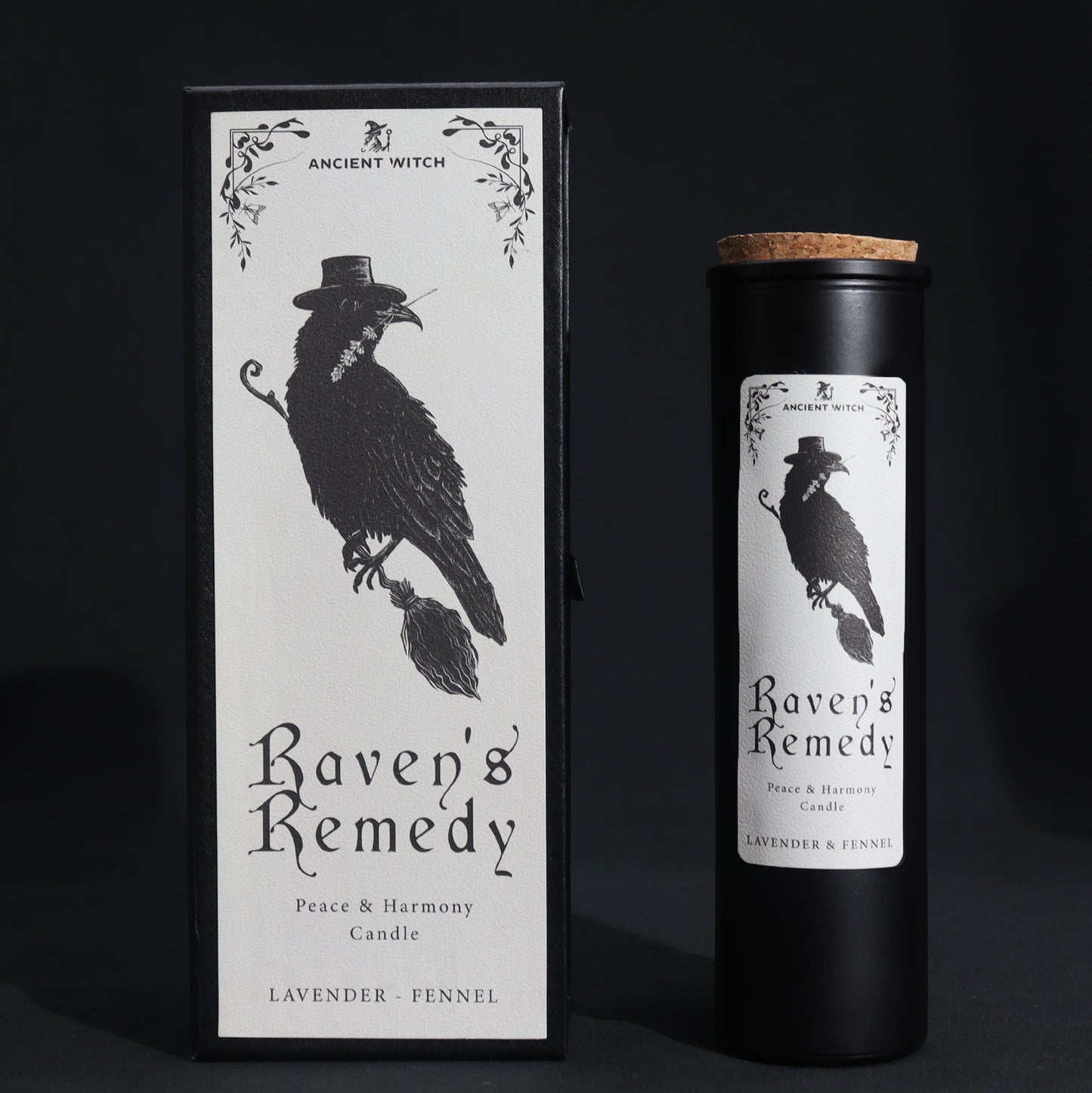 Ancient Witch Raven’s Remedy Candle – Peace & Harmony | Lavender & Fennel Ritual Candle