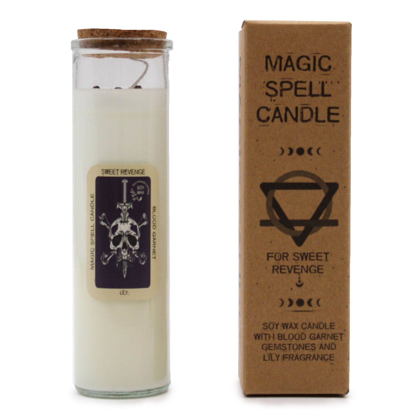 Magic Spell Candle – Revenge | Transform Energy, Release Anger & Reclaim Power (280g, 50hr Burn Time)