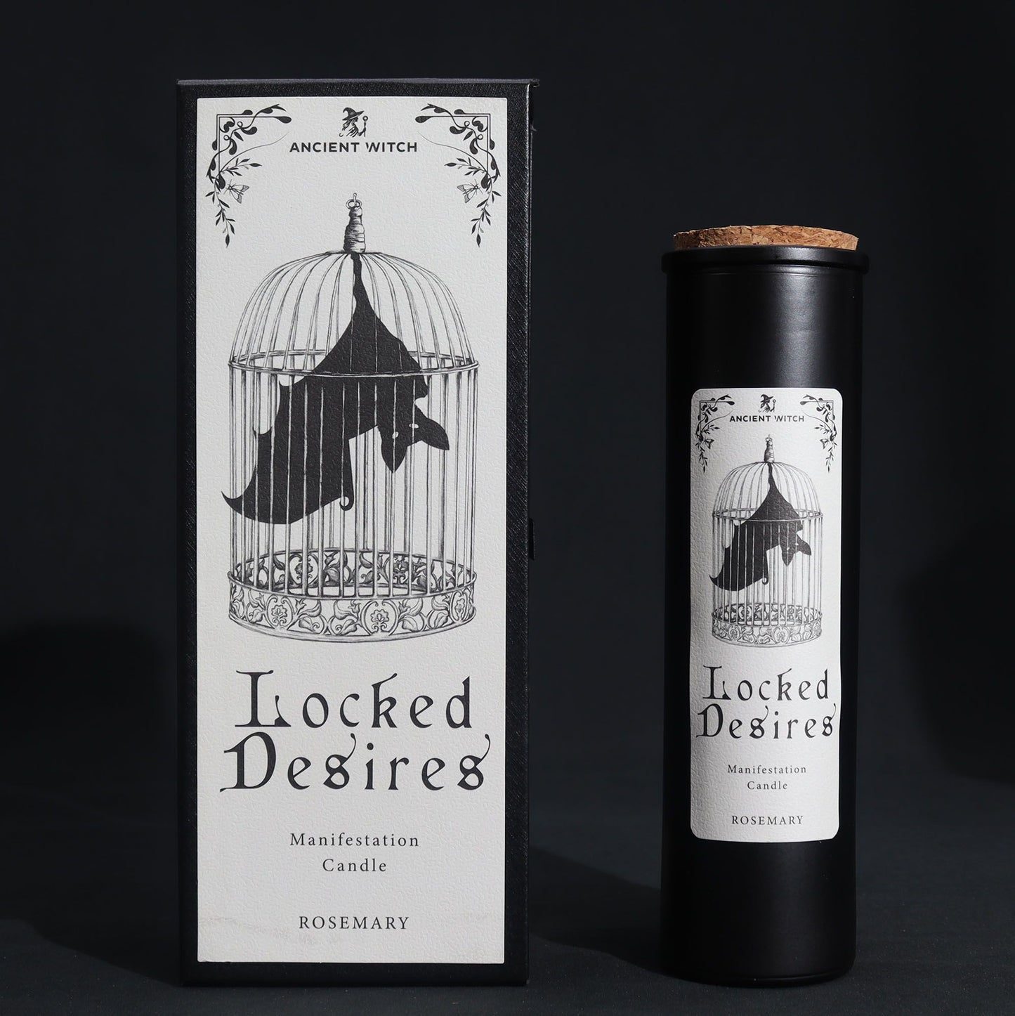 Ancient Witch Locked Desires Candle – Manifestation | Rosemary Ritual Candle
