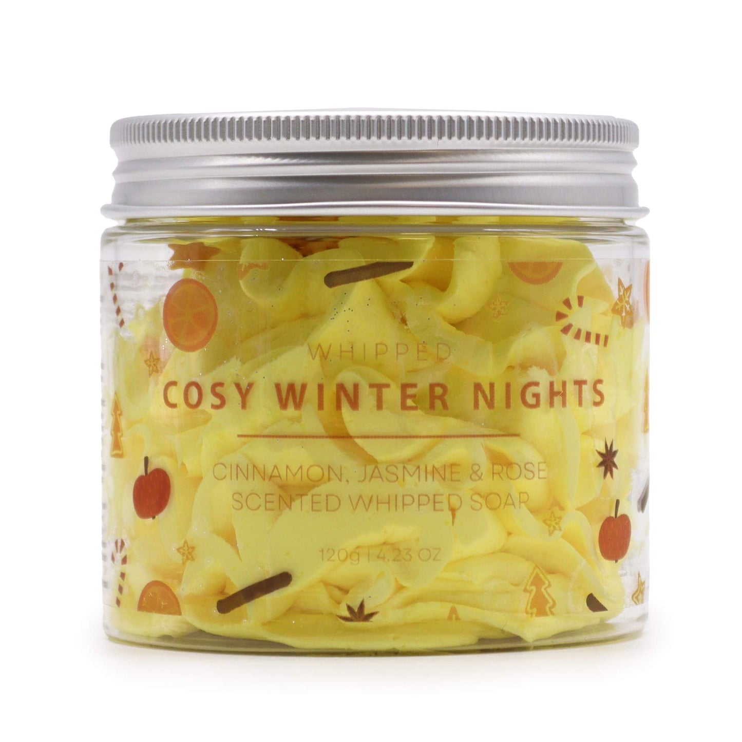 Cozy Winter Night Whipped Cream Soap – Luxurious Glitter Soap (120g)