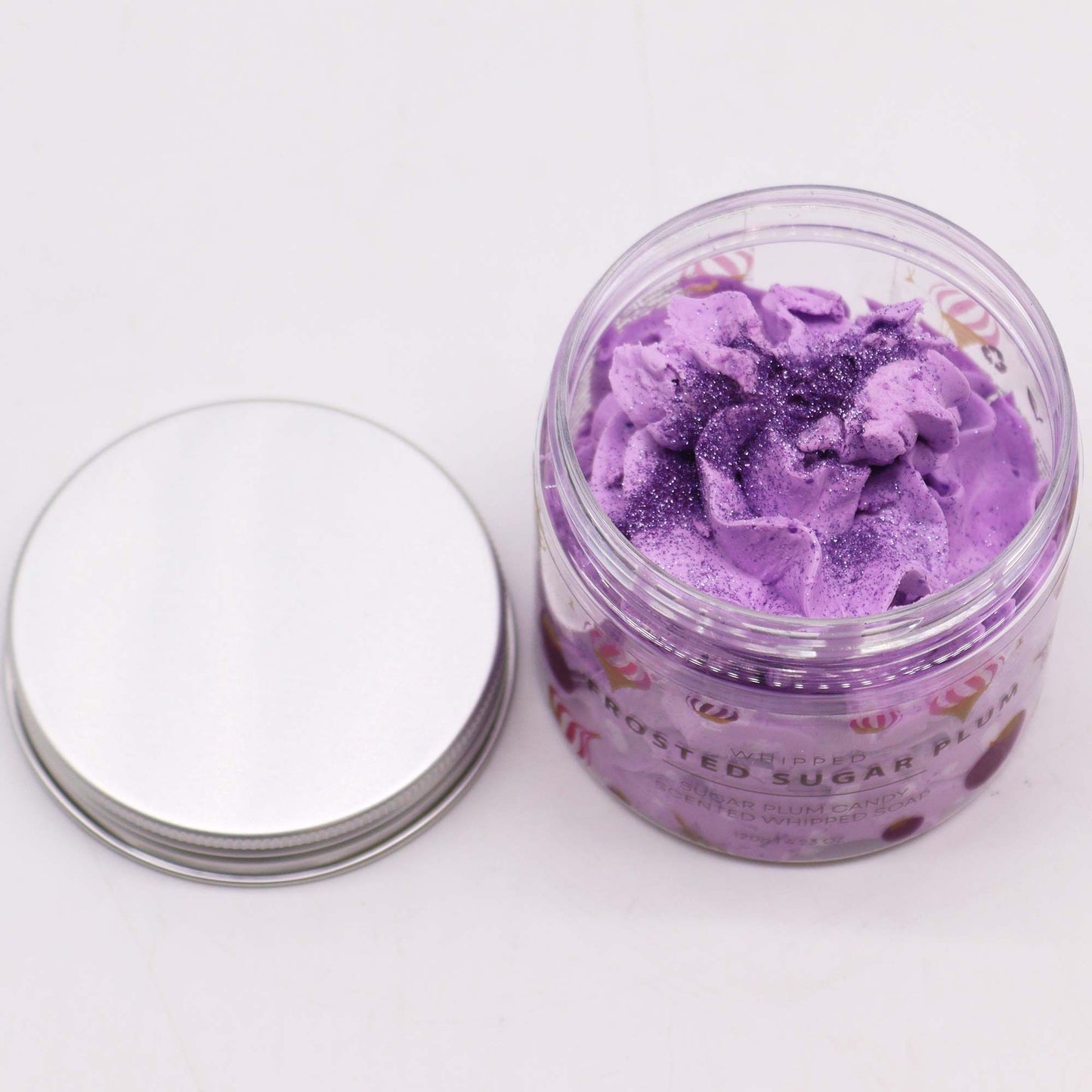 Frosted Sugar Plum Whipped Cream Soap 120g Handmade Vegan Soap | Festive Winter Skincare Treat