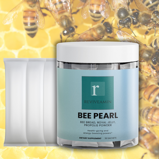 Bee Pearl Powder – Bee Bread, Propolis & Royal Jelly Superfood Blend for Daily Wellness & Antioxidant