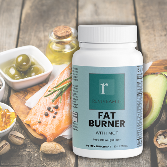 Fat Burner Capsules with MCT Metabolism & Weight Loss Support – With L-Carnitine, Choline, Chromium, Vitamins C & B6 – Energy & Fat Metabolism Booster for Men & Women