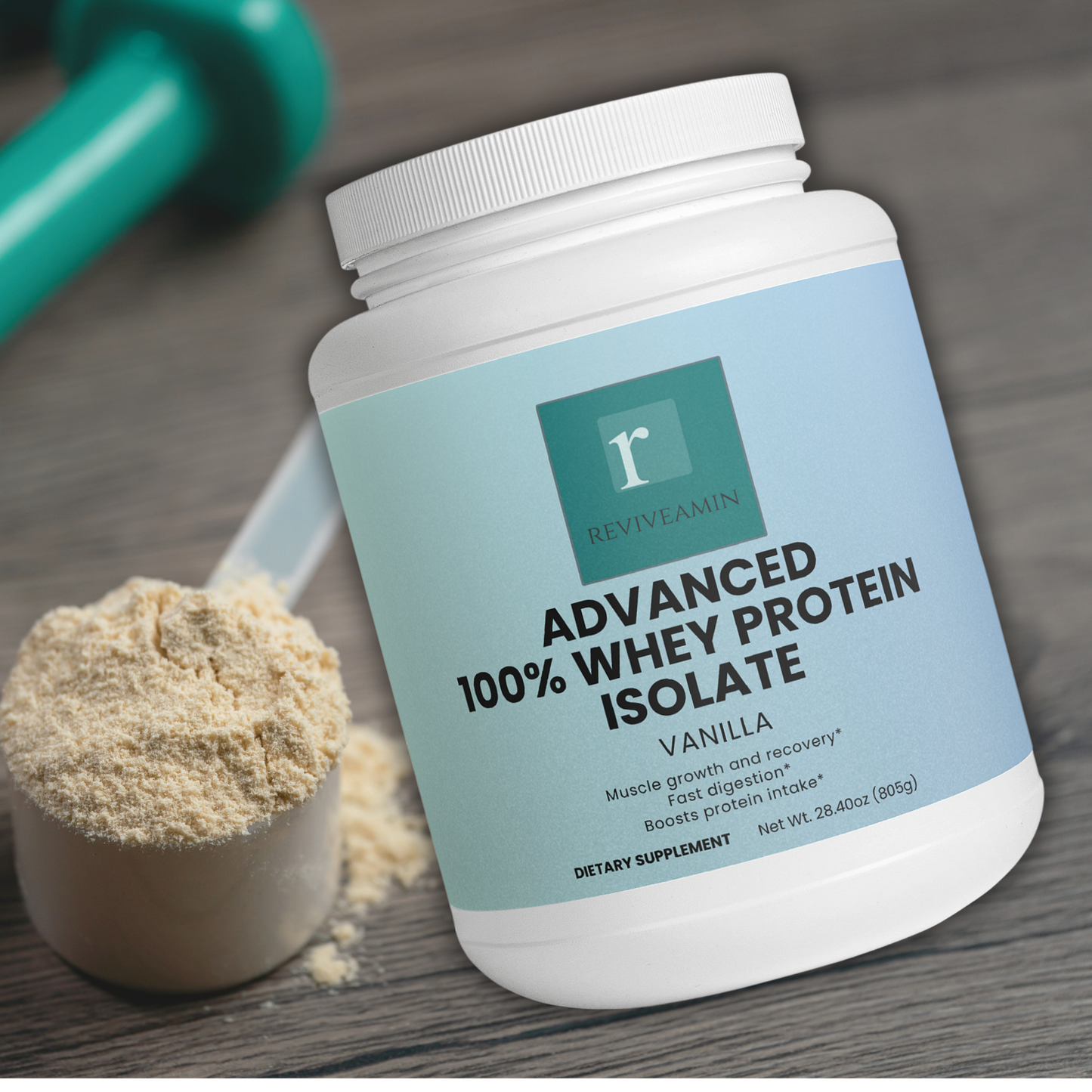 Advanced 100% Whey Protein Isolate – Vanilla | 22g Protein, Muscle Recovery & Digestive Support