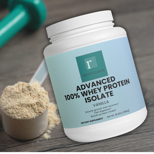 Advanced 100% Whey Protein Isolate – Vanilla | 22g Protein, Muscle Recovery & Digestive Support