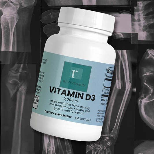 Vitamin D3 2,000 IU Supplement – Bone, Teeth, Muscle & Immune Support