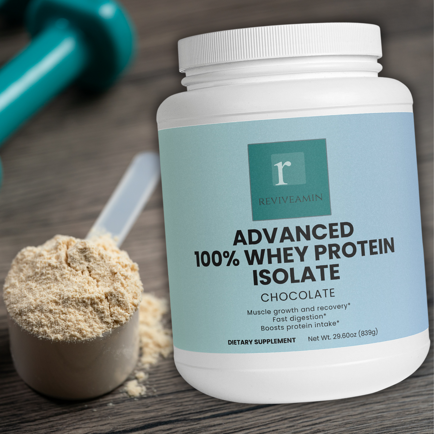 Advanced 100% Whey Protein Isolate – Chocolate | 22g Protein, Muscle Recovery & Digestive Support